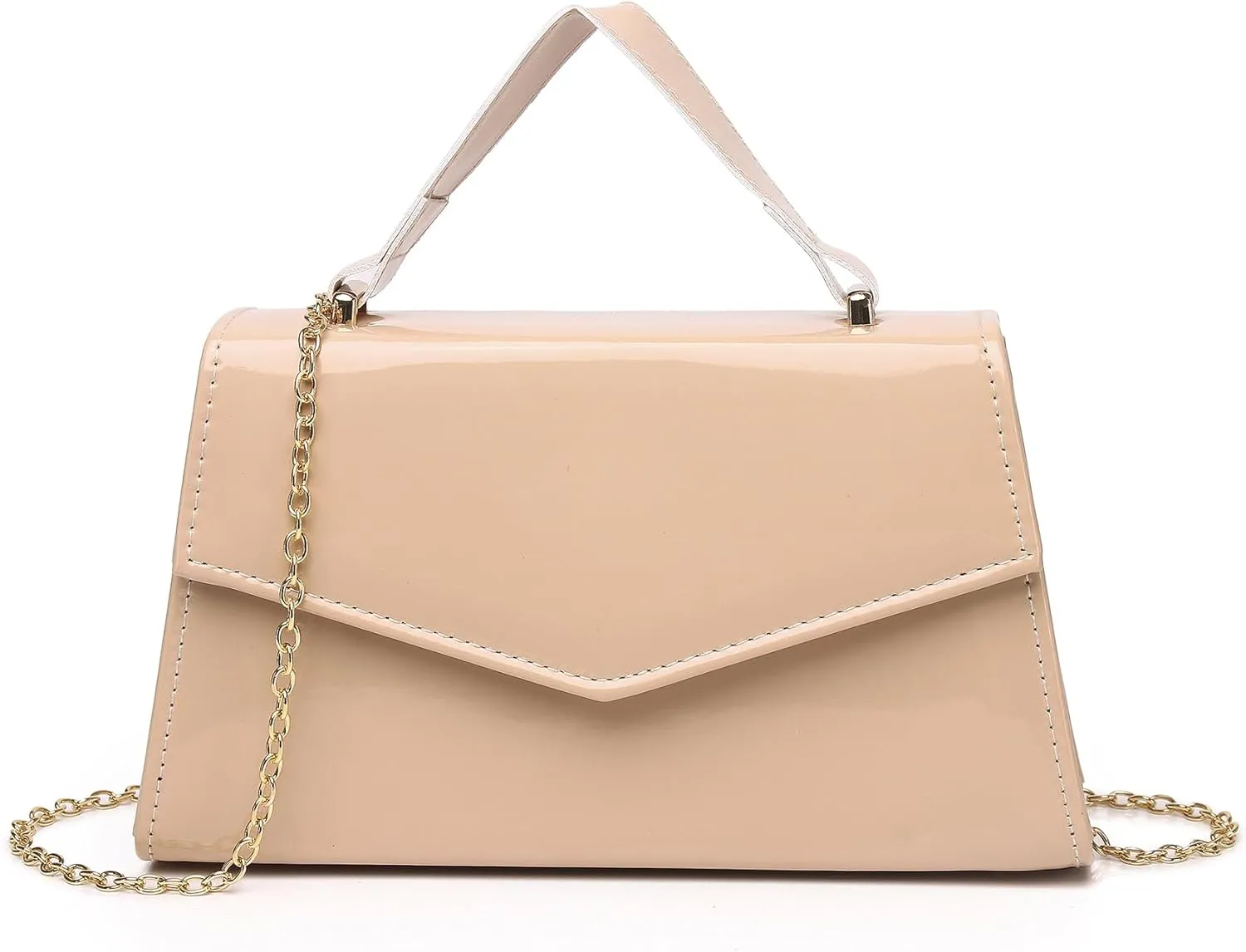 Labair Women's Evening Handbag Patent Leather Purse Wedding Party Bridal Handbag.