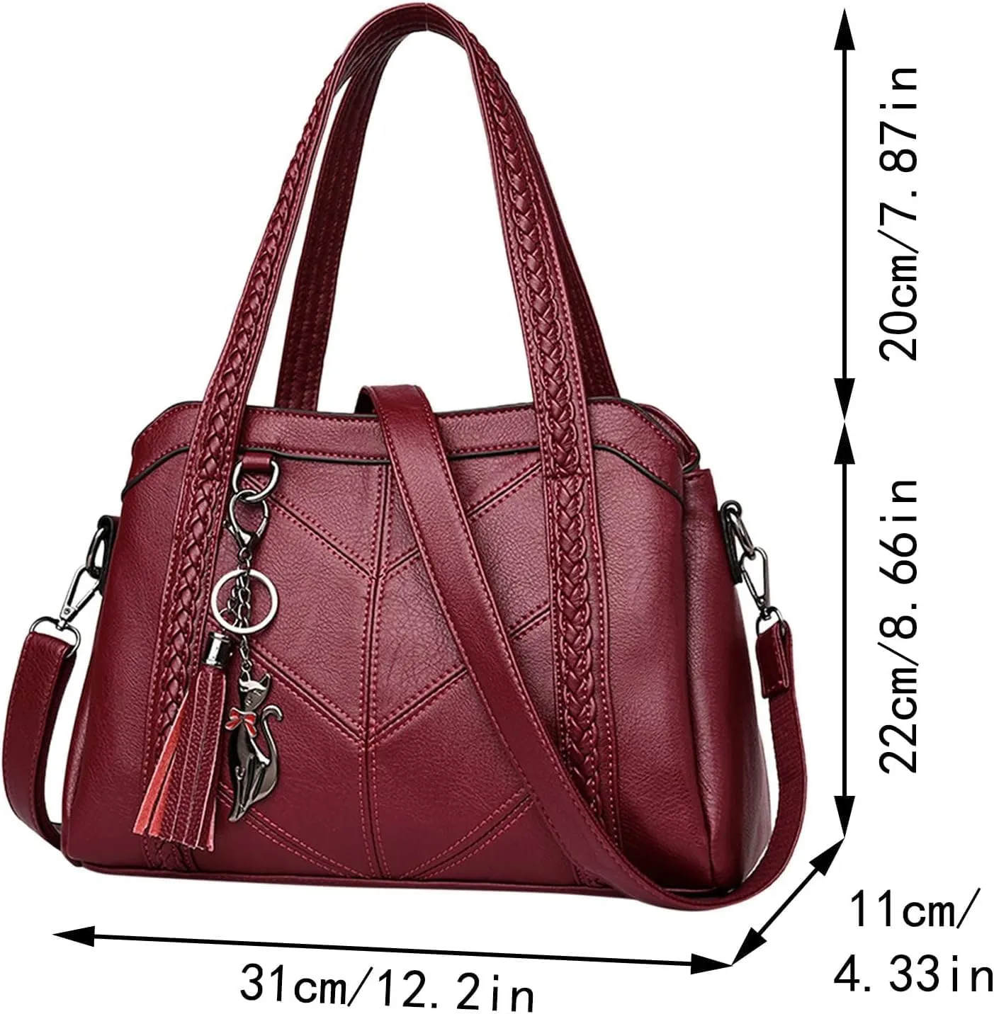 Ladies Bag Handbag Soft Leather Large Capacity Messenger Bags Women Bag Fashion Ladies Luxury