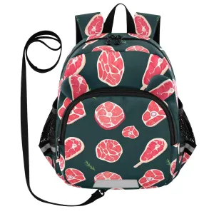 Lamb Chop Rosemary Teal Toddler Harness Backpack for Boys Girls 3-6 Years Kids Backpack with Anti Lost Safety Leash Baby Travel Bag for Walking Travel Preschool