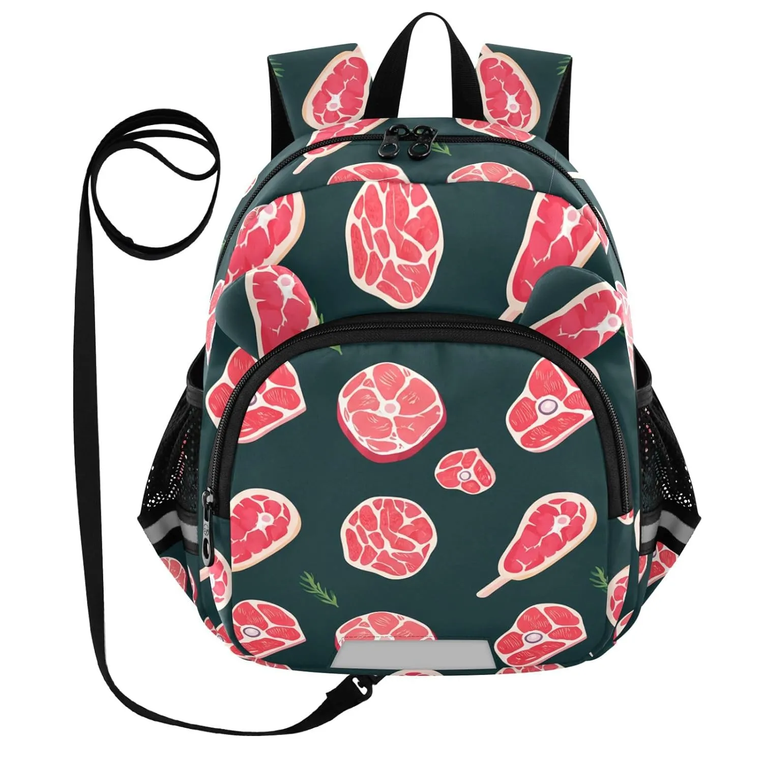 Lamb Chop Rosemary Teal Toddler Harness Backpack for Boys Girls 3-6 Years Kids Backpack with Anti Lost Safety Leash Baby Travel Bag for Walking Travel Preschool