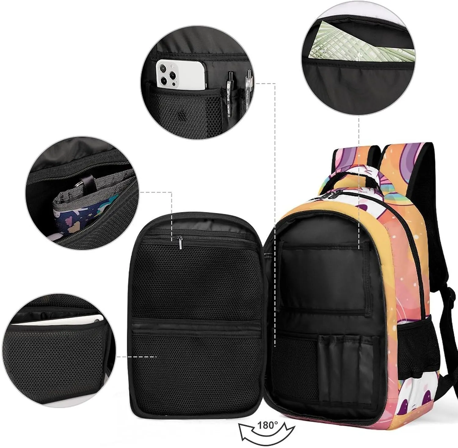 Laptop Backpack for Men Women Daypack Chubby Rabbit Computer Bag Travel Backpacks Laptop Bag