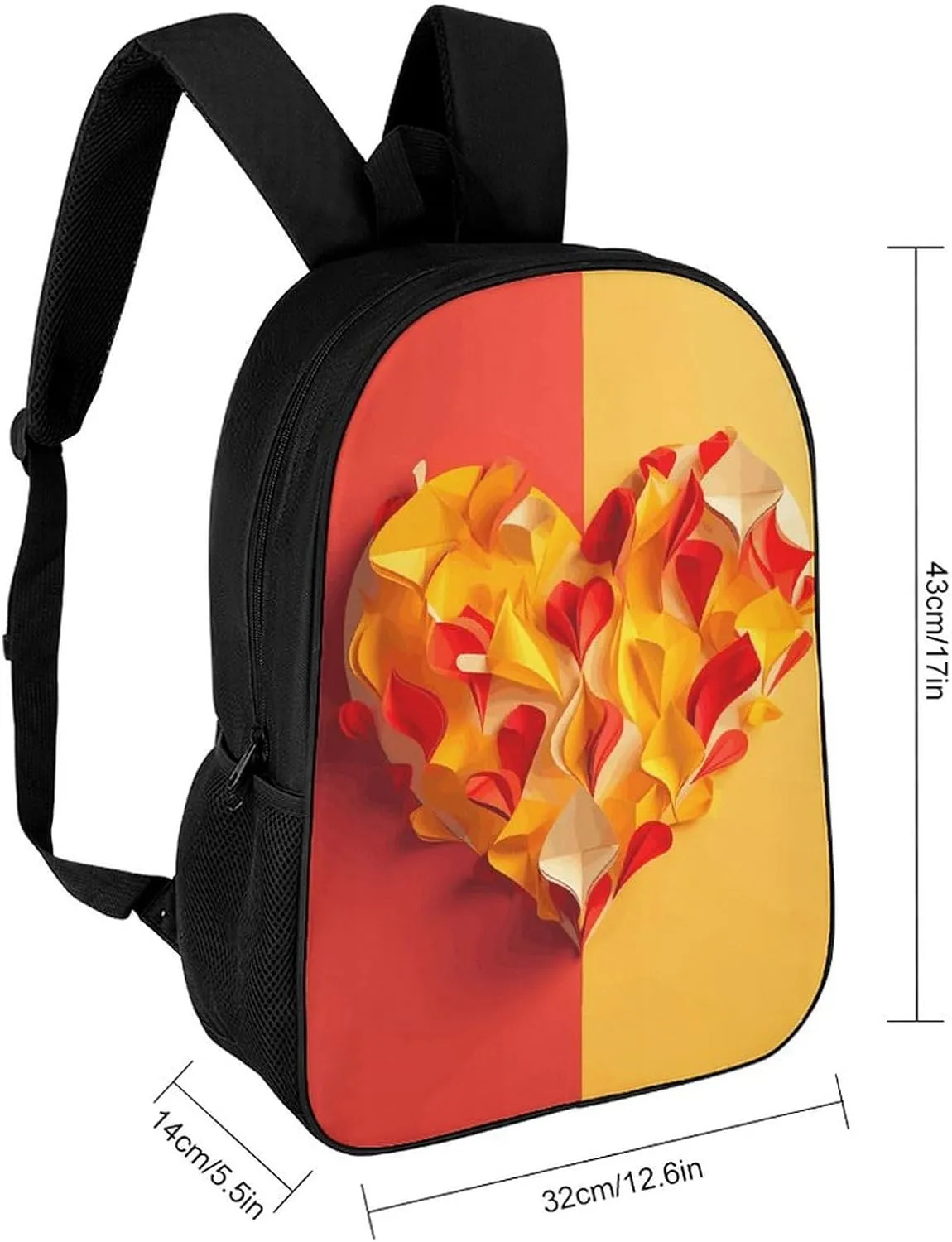 Laptop Backpack for Men Women Daypack Yellow And Red Computer Bag Travel Backpacks Laptop Bag