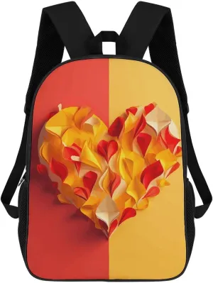 Laptop Backpack for Men Women Daypack Yellow And Red Computer Bag Travel Backpacks Laptop Bag