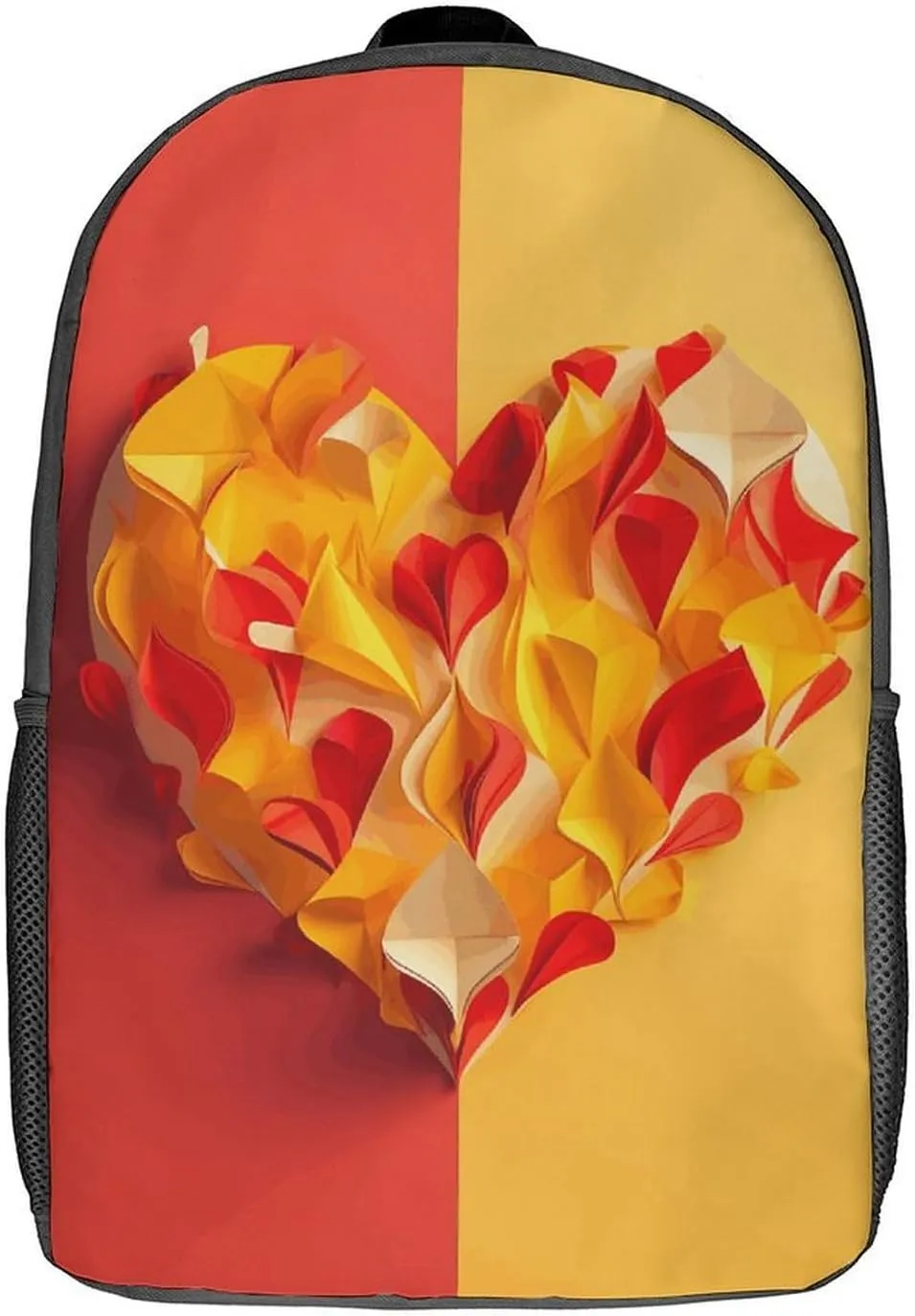 Laptop Backpack for Men Women Daypack Yellow And Red Computer Bag Travel Backpacks Laptop Bag