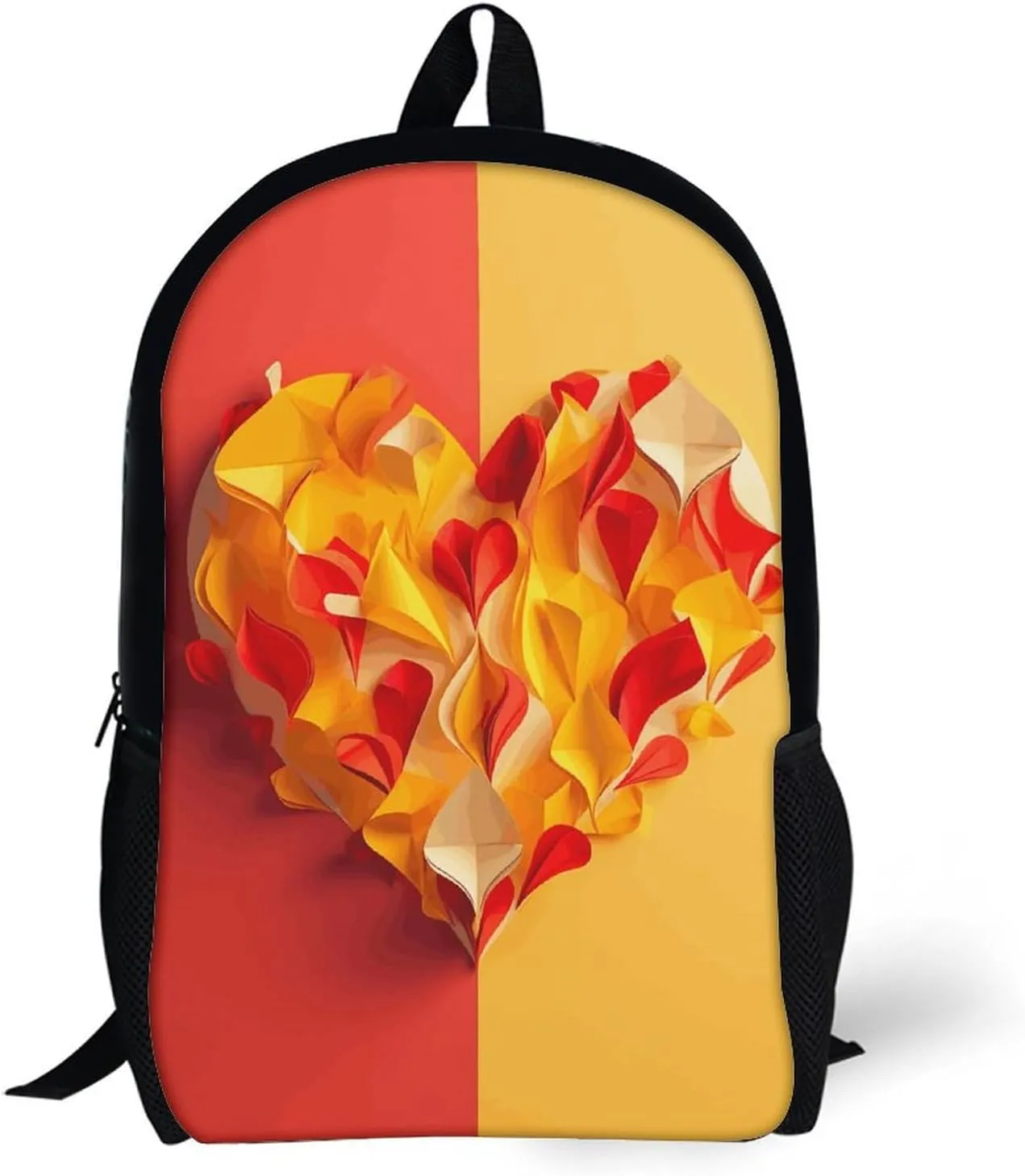 Laptop Backpack for Men Women Daypack Yellow And Red Computer Bag Travel Backpacks Laptop Bag