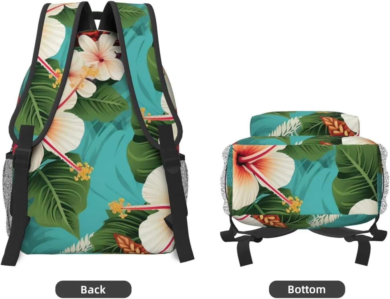 Laptop Backpack for Men Women Lightweight Travel Backpack Hawaiian flowers Daypack Laptop Bag for Travel