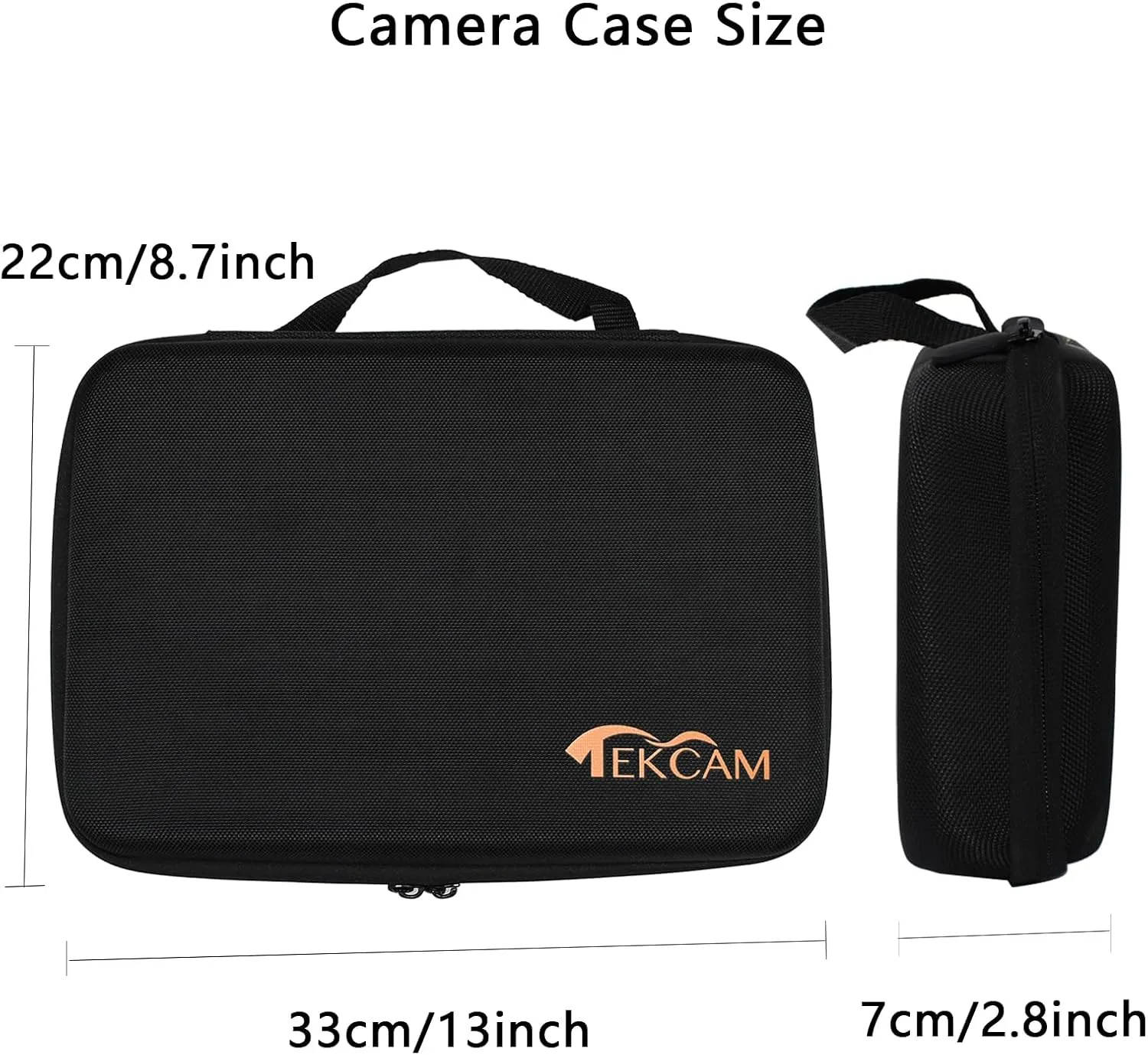 Large Camera Carrying Case Compatible with Gopro Hero 13 12 11 10 9 8 7/AKASO EK7000 Brave 4 Brave 7LE V50X /SJCAM/APEXCAM/Pro Xtreme/Vemont/Jadfezy/DJI Osmo Action 5 Pro Action Camera, Travel Case