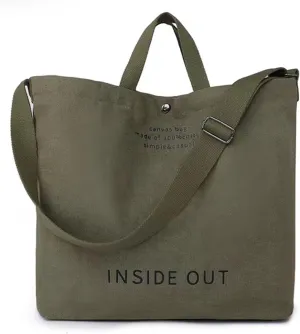 Large Canvas Tote Bag For Women Handbags Casual Shoulder Bag Crossbody Top Handle Bag Cross-body Handbags