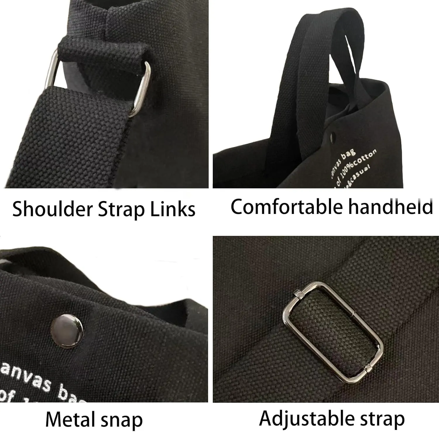 Large Canvas Tote Bag For Women Handbags Casual Shoulder Bag Crossbody Top Handle Bag Cross-body Handbags