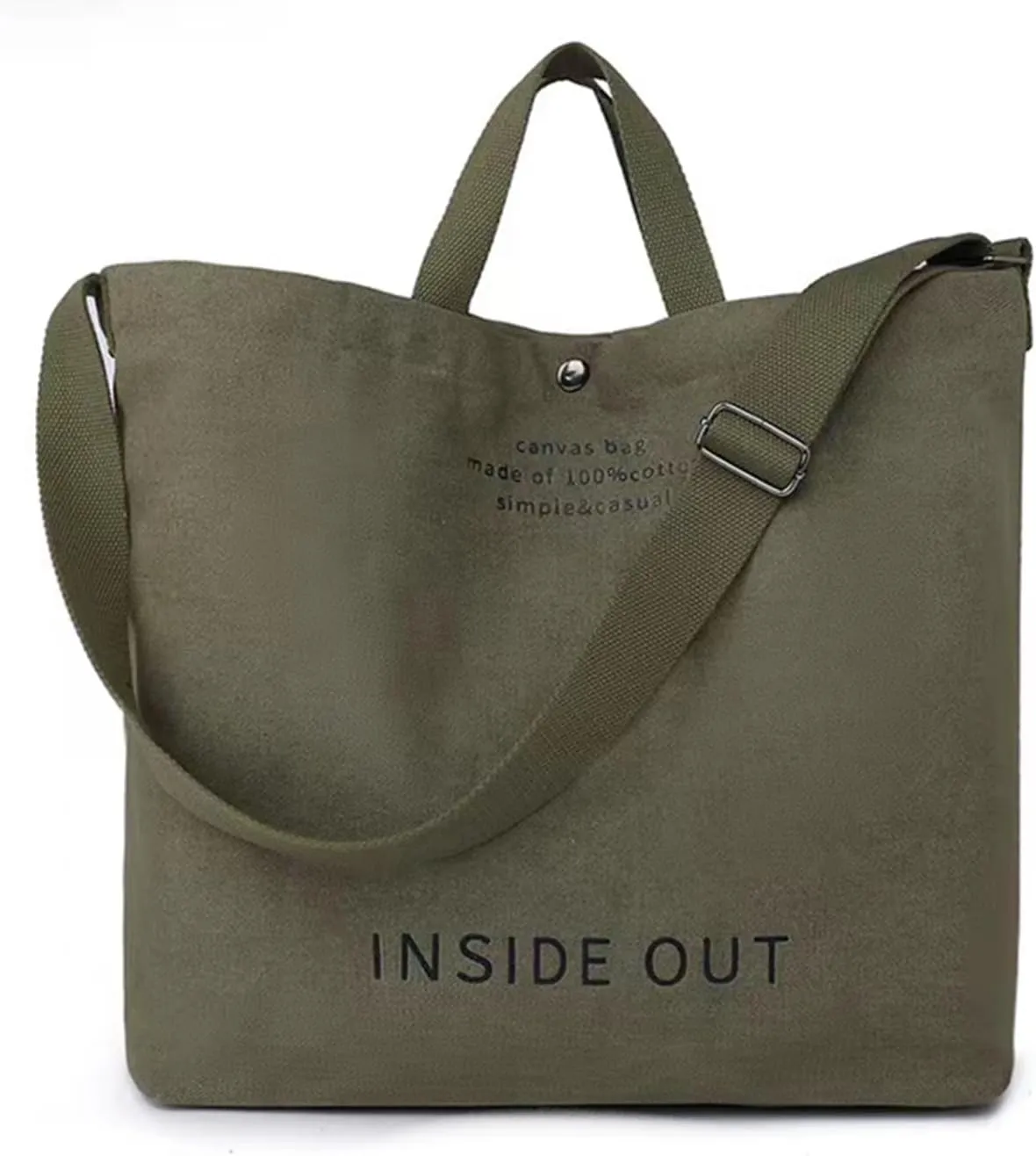 Large Canvas Tote Bag For Women Handbags Casual Shoulder Bag Crossbody Top Handle Bag Cross-body Handbags