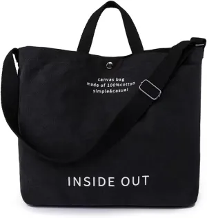 Large Canvas Tote Bag For Women Handbags Casual Shoulder Bag Crossbody Top Handle Bag Cross-body Handbags