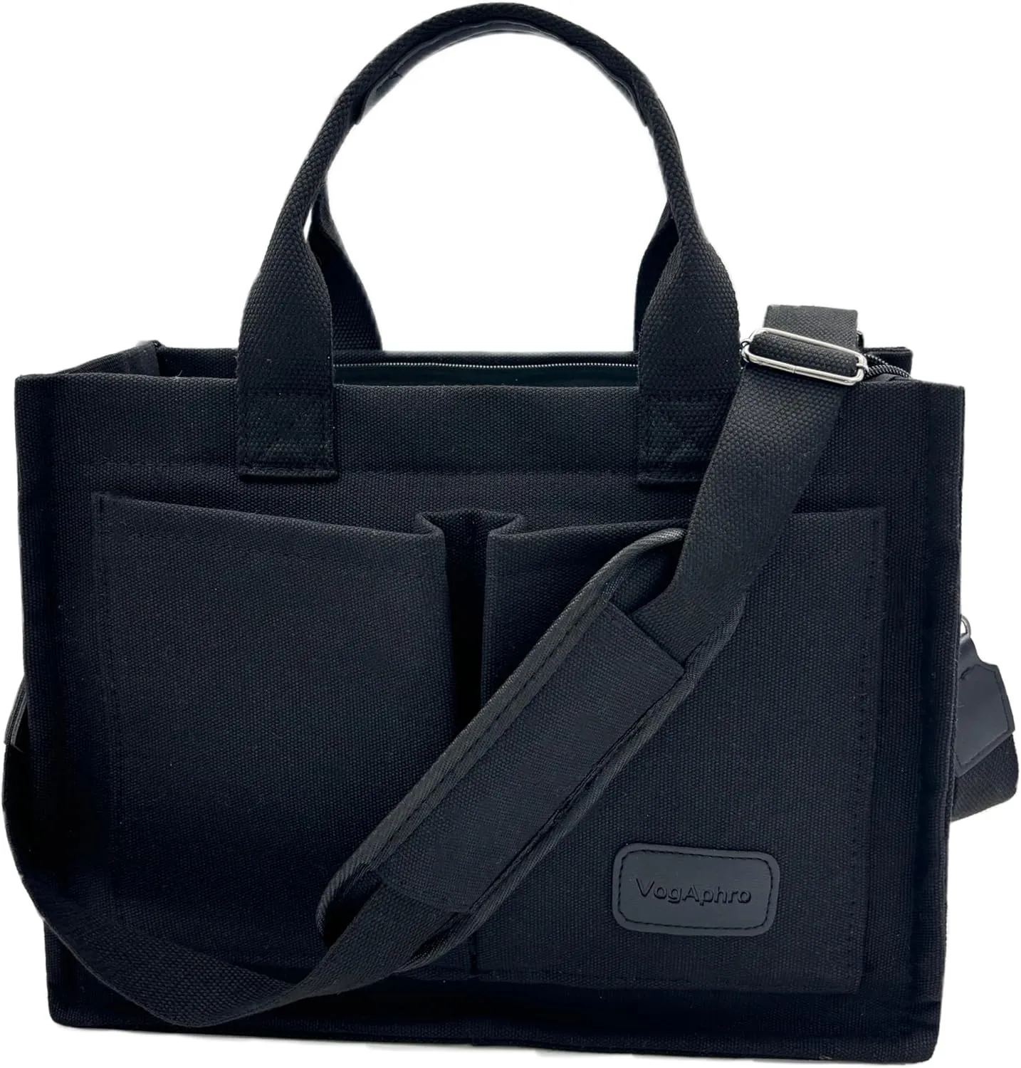 Large Canvas Tote Bag for Women Work Tote Bags with Pockets Laptop Crossbody Purses Everyday Bag Handbags for Travel