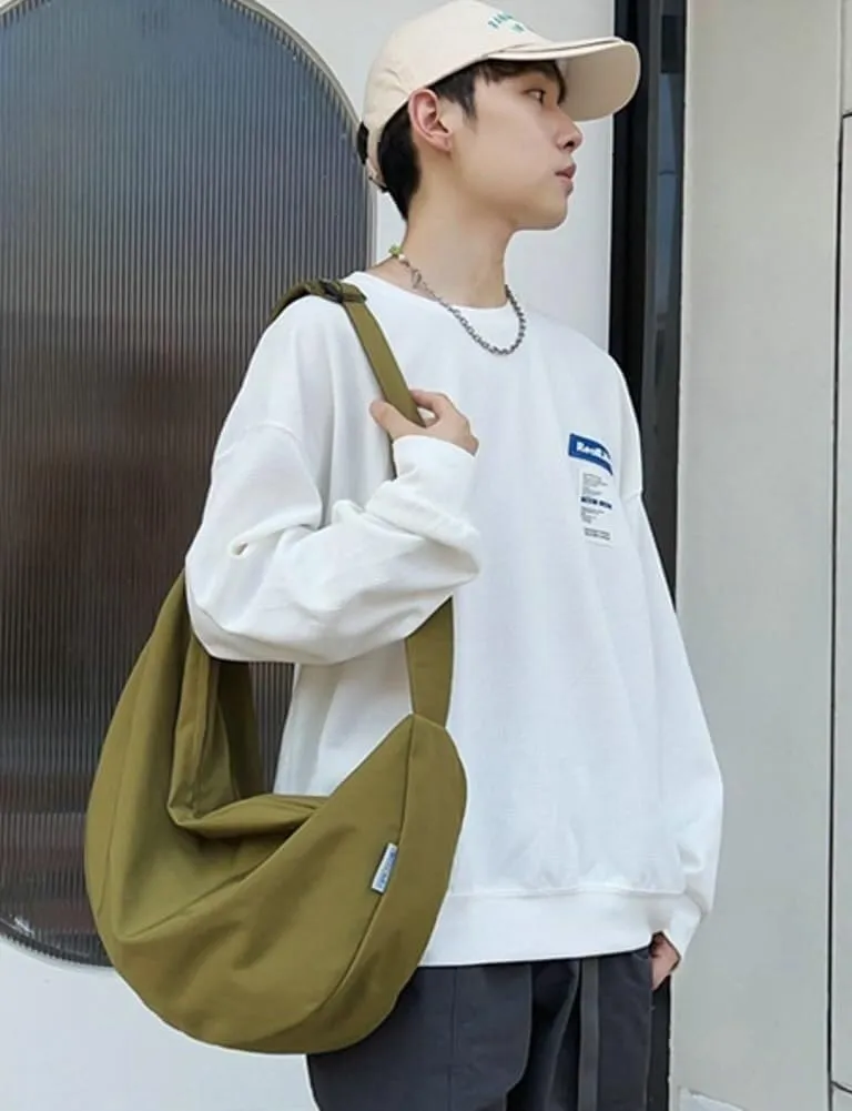Large Canvas Tote Hobo Shoulder & Crossbody Centered Top-Handle Handbag with Pockets for Women's Work Style