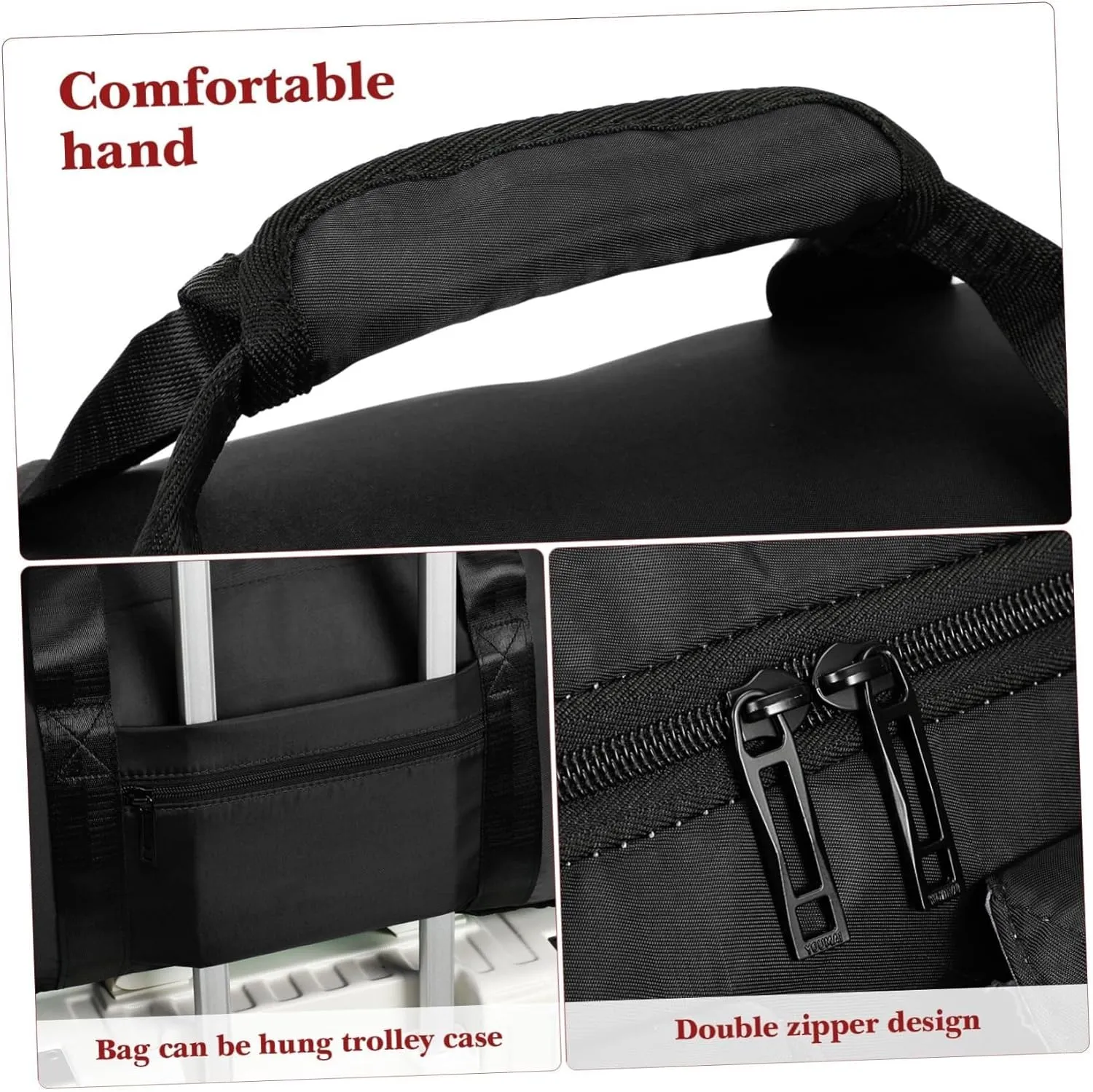 Large Capacity Fitness Tote Carry Bags for Airplanes Overnight Dry Wet Separation Gym Travel Duffel Weekend Bag