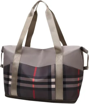 Large Capacity Travel Luggage Bag, Women's Tote Bag to Carry Airplane Fits Under Seat, Men's Short Business Carry-on Sports Gym Dry and Wet Separation Bag