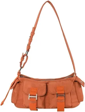 Large Nylon Hobo Tote with Multi Pockets Shoulder & Crossbody Messenger Top-Handle Handbag Purse for Women