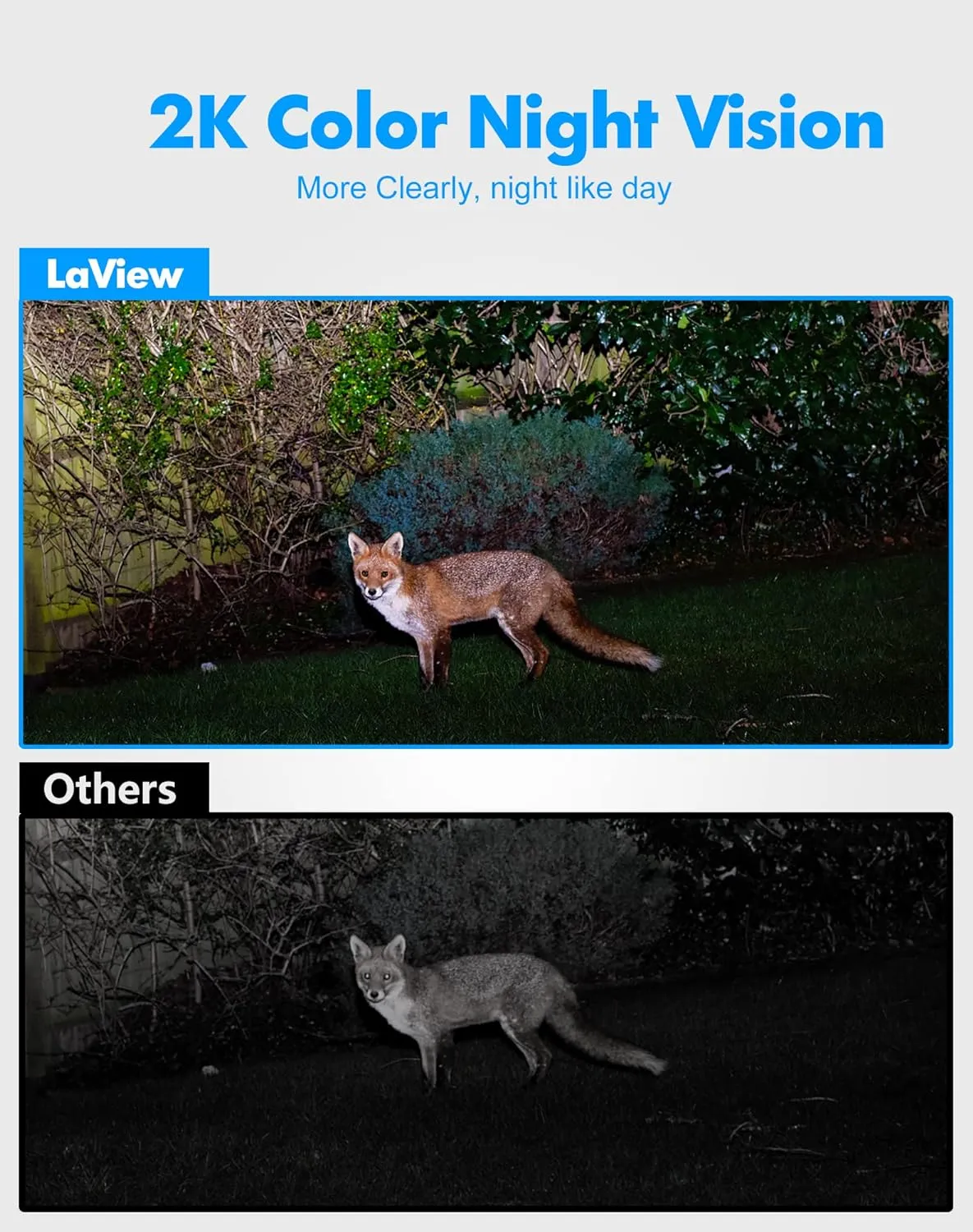 LaView 4MP 5G& 2.4GHz WiFi Security Camera Outdoor Wired Starlight Color Night Vision, 2K Cameras for Home Security AI Human Detection & Auto Tracking,IP65 2-Way Audio,US Cloud, Compatible with Alexa