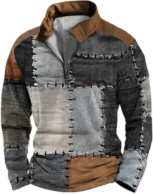 LCMTWX St Patrick's Day Shirt Men Mens Vintage Sweatshirt 2024 Large Size Sweater Men's Pullover Sweaters Long Sleeve Shirt