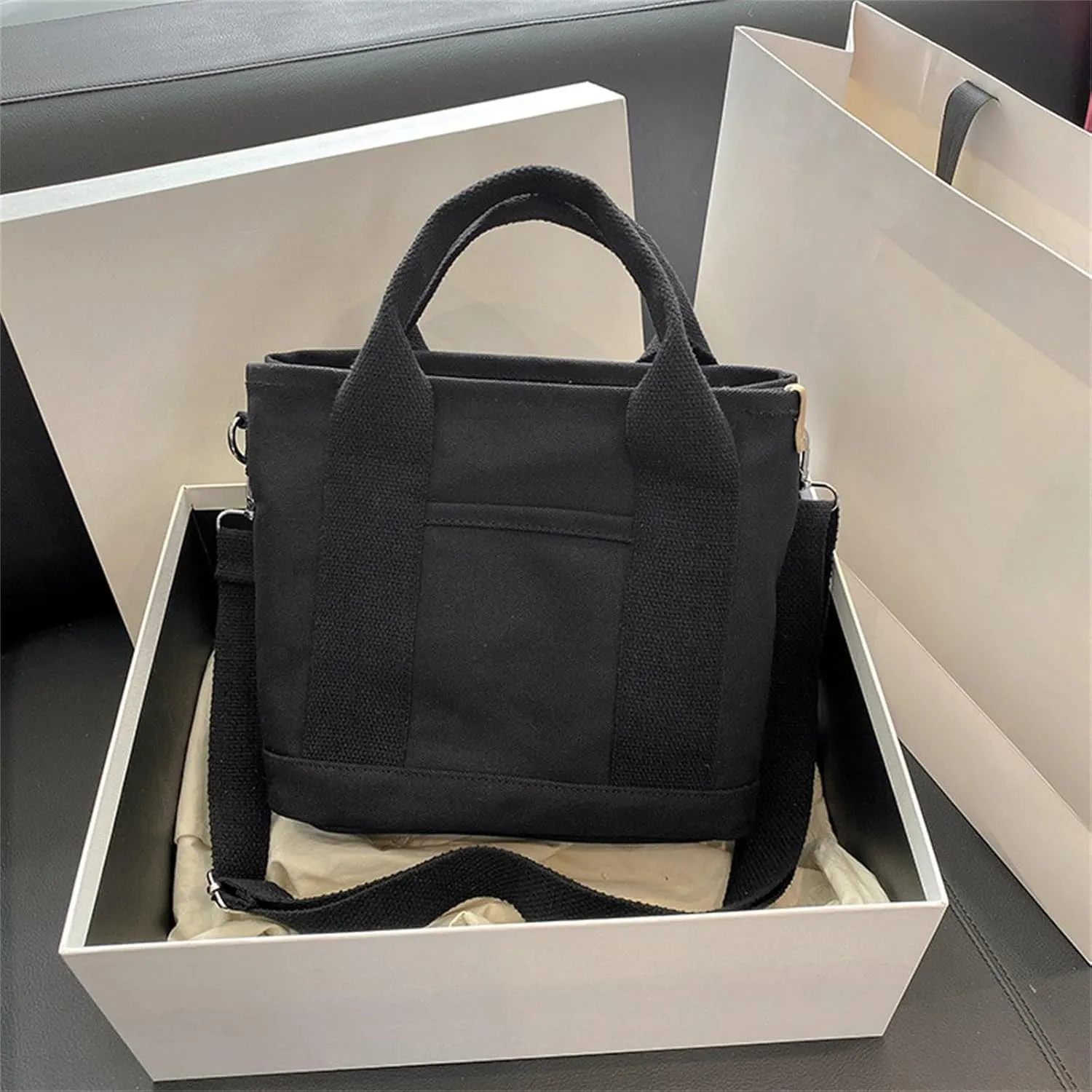 Leather Glue for Handbags Simple Canvas Bag Fashionable Convenience Bag Temperament Handbag Large Clear Tote Bag
