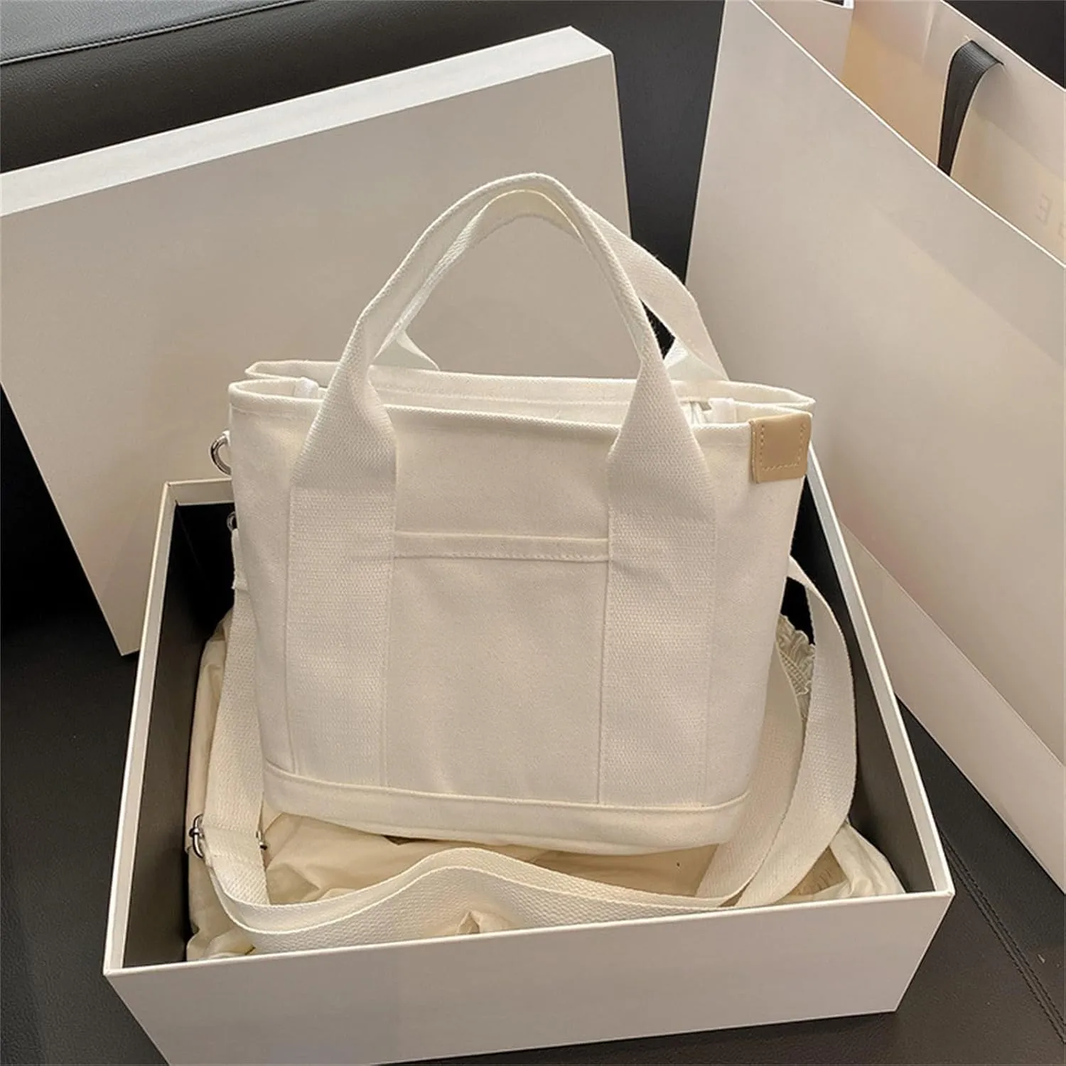 Leather Glue for Handbags Simple Canvas Bag Fashionable Convenience Bag Temperament Handbag Large Clear Tote Bag