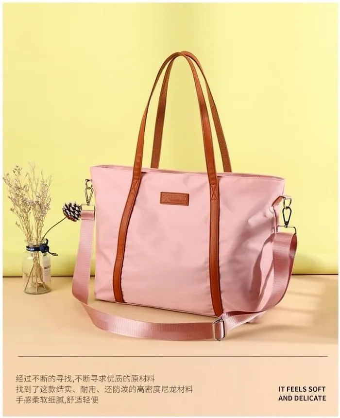 Lightweight Tote Bag for Women Womens Nylon Briefcase Laptop Tote Bag Nylon Handbag Purse Work Bags Waterproof