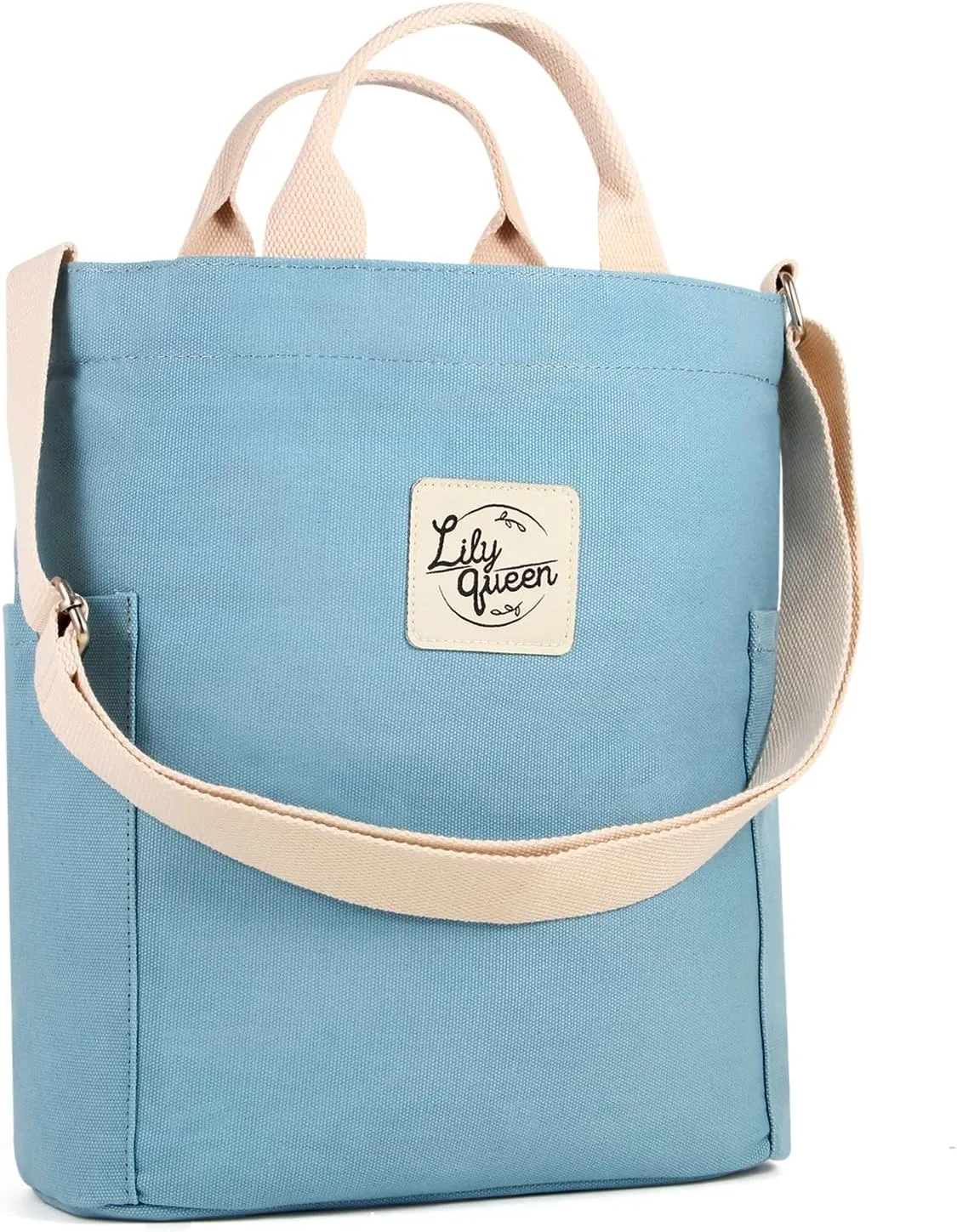 Lily queen Women Canvas Tote Handbags Casual Shoulder Work Bag Crossbody