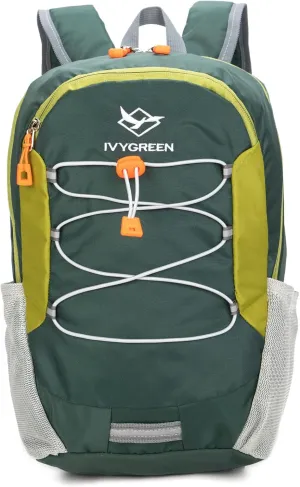Little Kids Hiking Backpack for Boys or Girls, Small Daypack for Camping or Travel (Green, Medium)