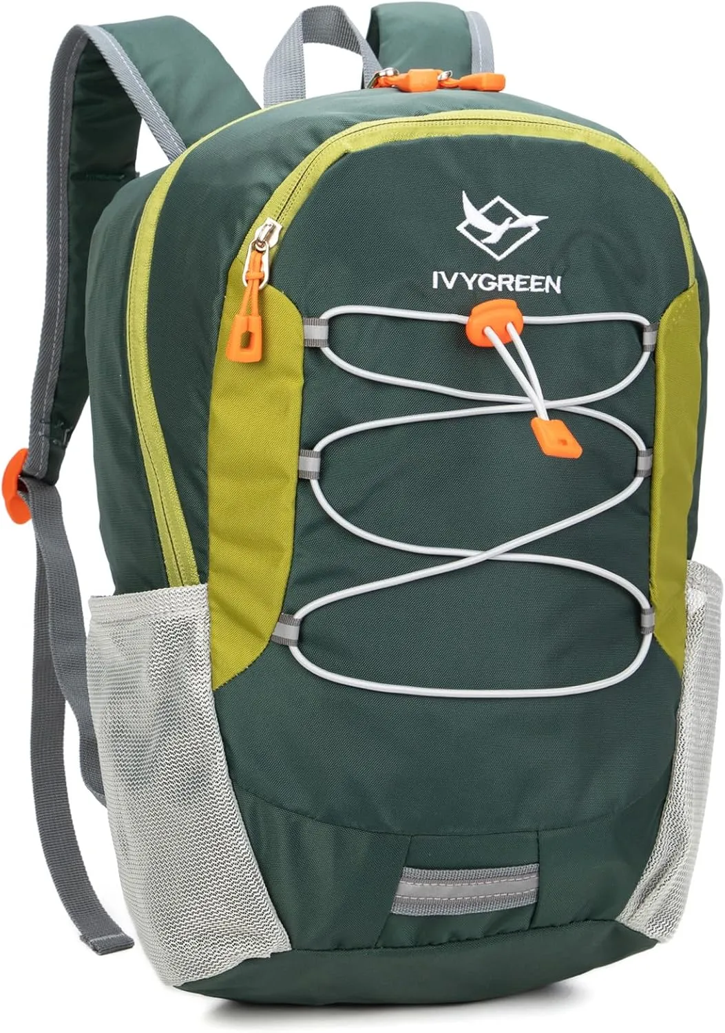 Little Kids Hiking Backpack for Boys or Girls, Small Daypack for Camping or Travel (Green, Medium)