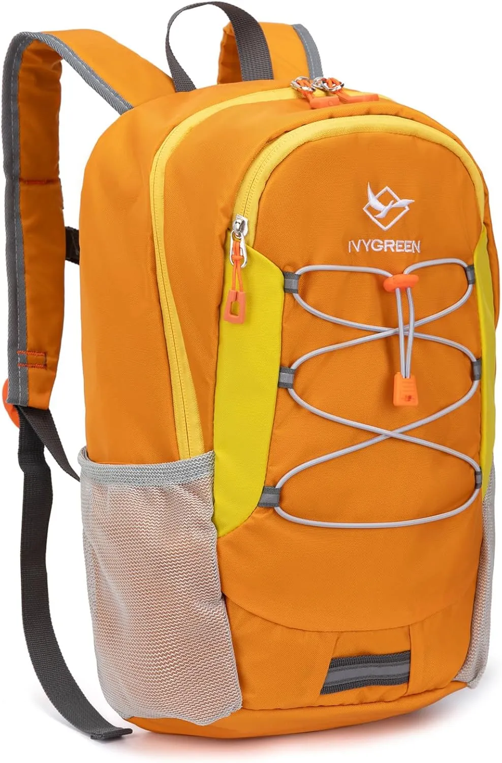 Little Kids Hiking Backpack for Boys or Girls, Small Daypack for Camping or Travel (Orange, Small)