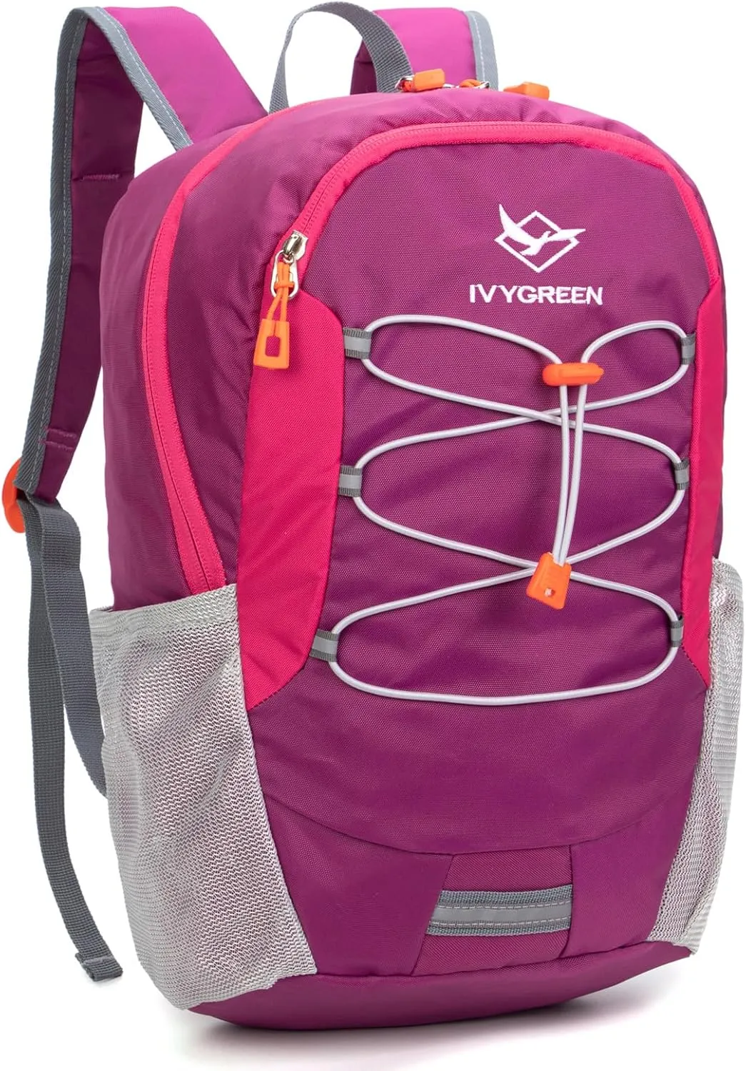 Little Kids Hiking Backpack for Boys or Girls, Small Daypack for Camping or Travel (Purple, Small)