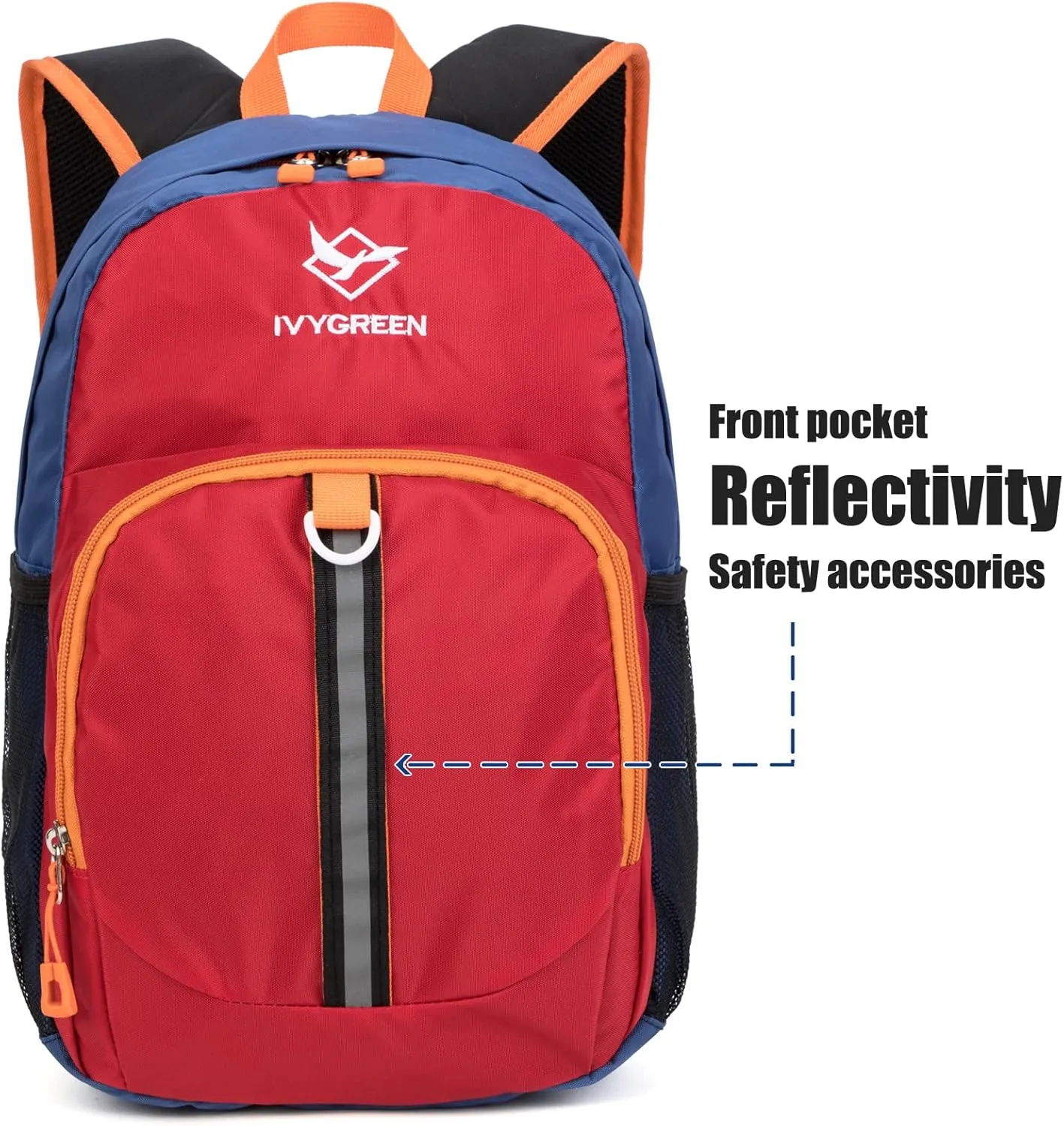 Little Kids Hiking Backpack, Toddler Backpack for Boys or Girls, Ideal for a Day Outdoor Adventures (Red, Kids - Medium)