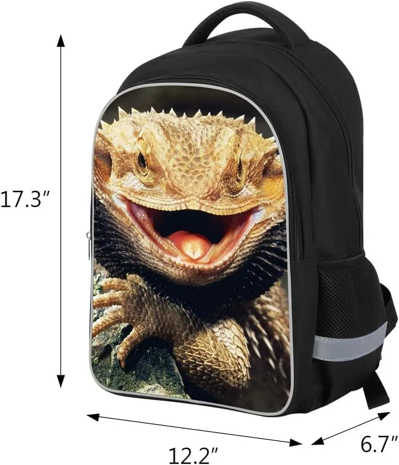 Lizard Backpack Boys School Book Bag Children Day Pack Lightweight Bagpack for Girls