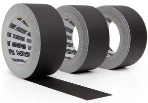 Lockport Black Gaffers Tape 2 inch x 30 Yards - 3 Pack Pro Black Gaff Tape - No Residue, Water Resistant, Non-Reflective, Easy Tear - Multipurpose Photography, Filming, Stage, Production, and More