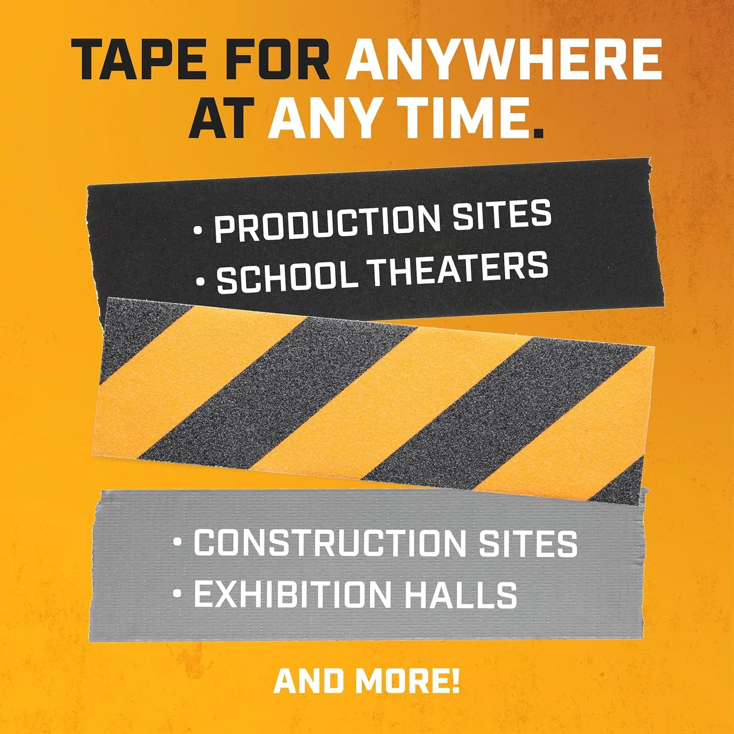 Lockport Black Gaffers Tape 2 inch x 30 Yards - 4 Pack Pro Black Gaff Tape - No Residue, Water Resistant, Non-Reflective, Easy Tear - Multipurpose
