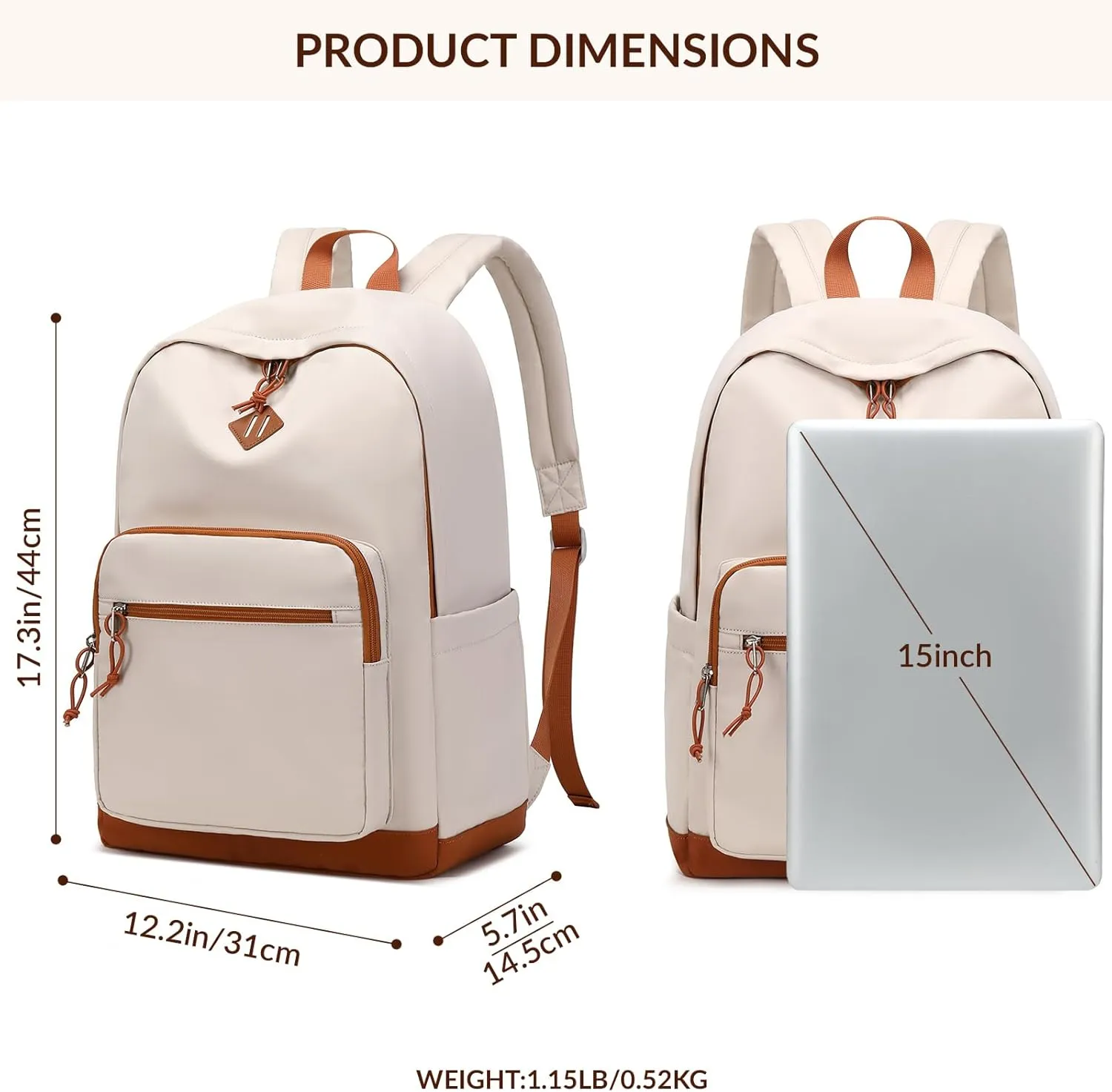 Lohol Lightweight & Casual Daypacks for Men, Women & Students, Perfect Daily Backpack for School, Work, and Travel