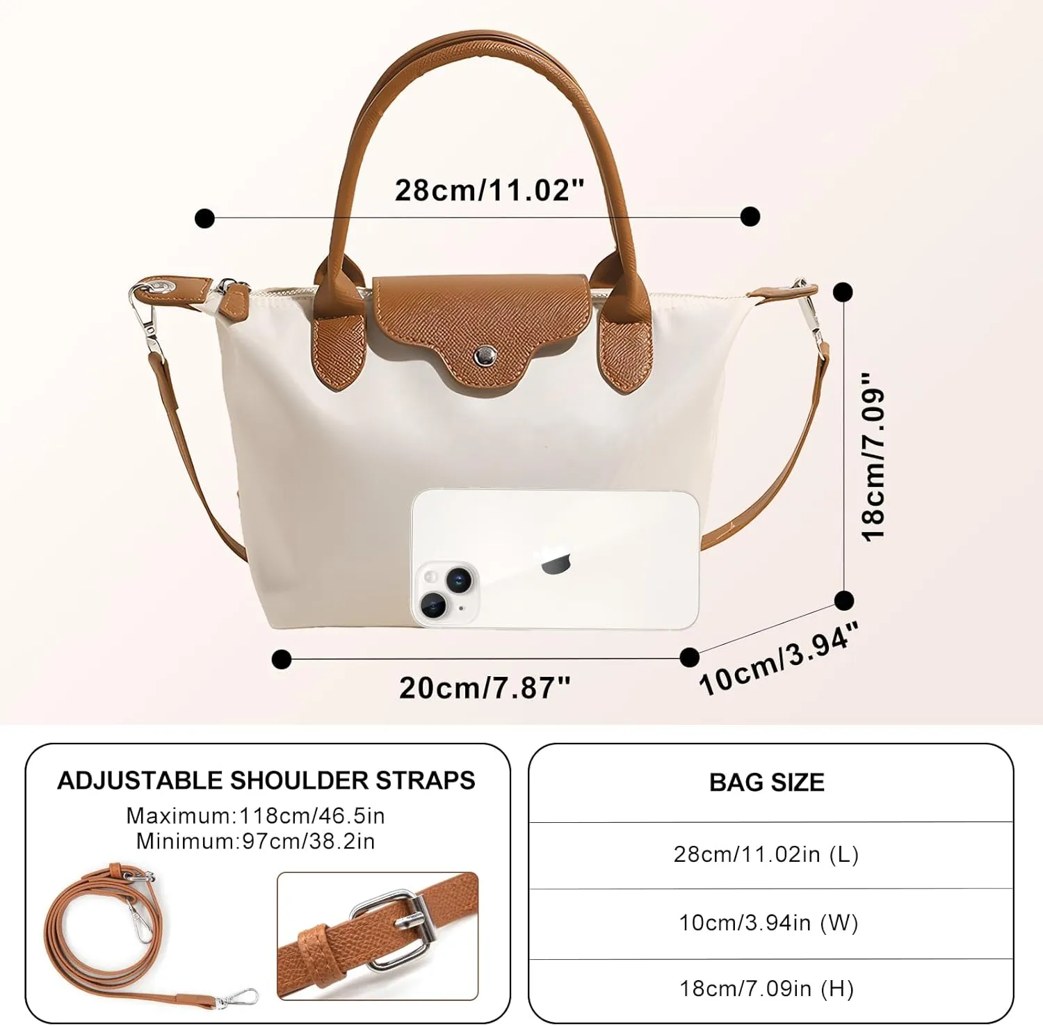 Long Keeper Mini Crossbody Bag for Women Casual Lightweight Small Nylon Tote Bag Ladies Shoulder Purses & Handbags With Strap