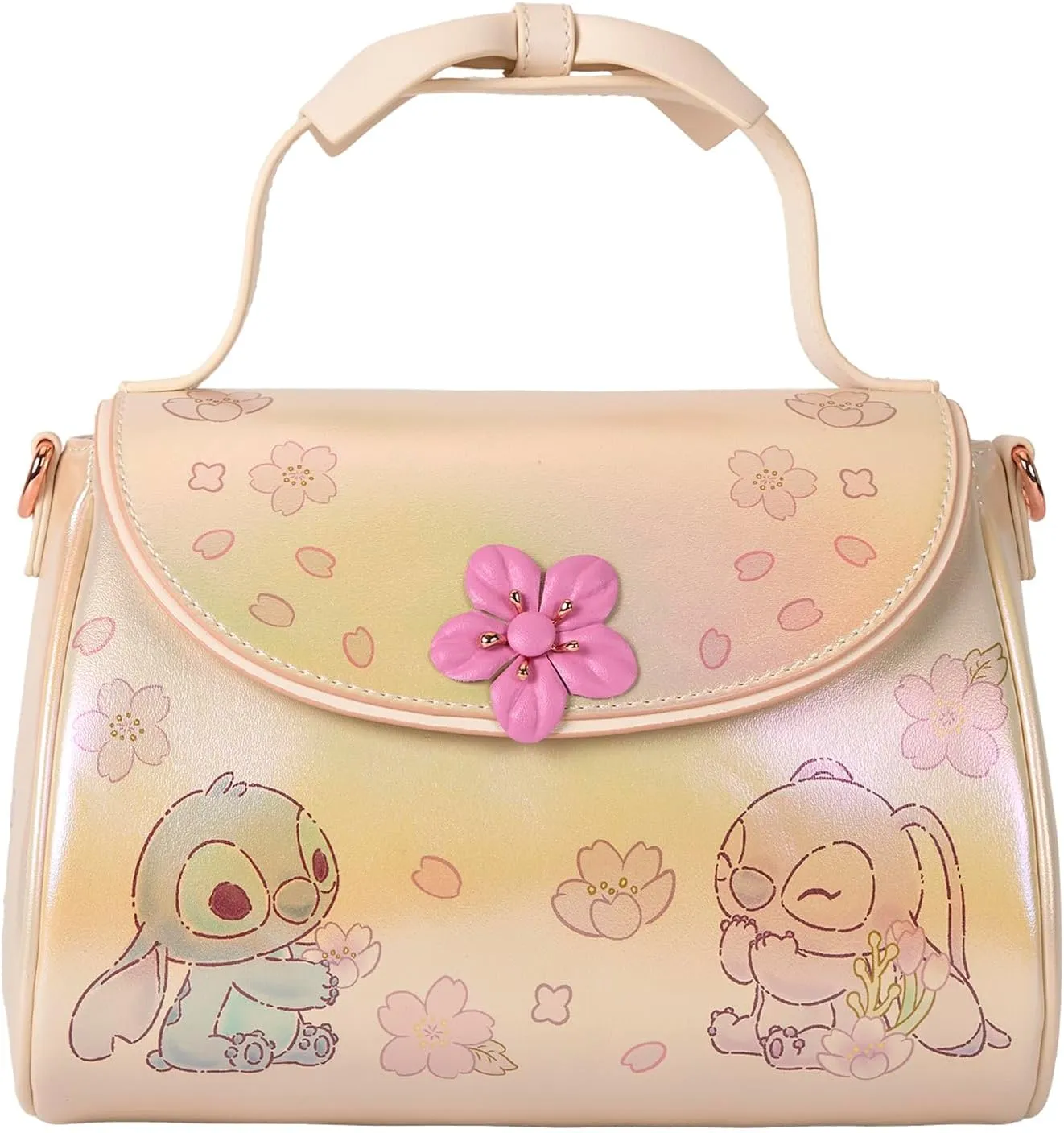 Loungefly Disney Cute Stitch Bow Handle Crossbody Bag