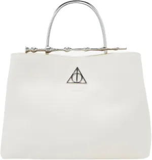 Loungefly Harry Potter Deathly Hallows Elder Wand Cream (New Pebble Texture) Handbag - BoxLunch Exclusive