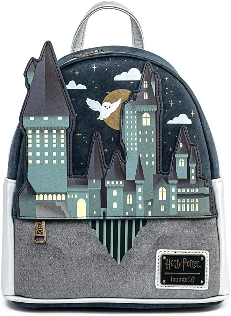 Loungefly Harry Potter Hogwarts Castle Hedwig Womens Double Strap Shoulder Bag Purse