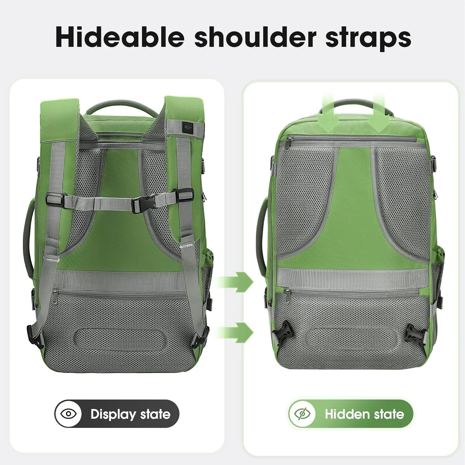 Maelstrom 40-50L Laptop Backpack, Green, Unisex