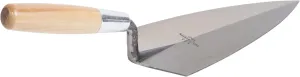 MARSHALLTOWN Brick Trowels, Philadelphia Style, 9 1/2 x 4 3/4 Inch, Wooden Handle, Brickwork, Blockwork, Stonework, Masonry, Made in USA, 19 9.5