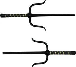 MASTER USA Martial Arts Training SAIS, Stainless Steel Blades, Wrapped Handle, Practice, Cosplay, Pack of 2