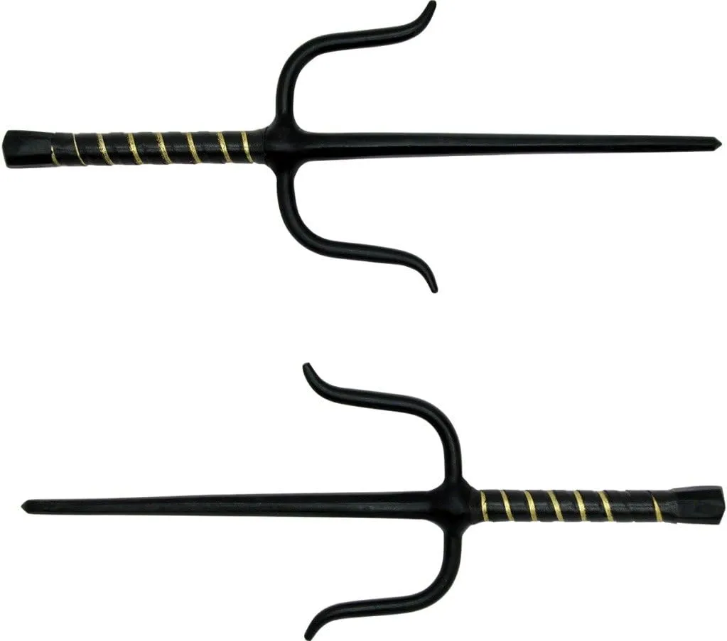 MASTER USA Martial Arts Training SAIS, Stainless Steel Blades, Wrapped Handle, Practice, Cosplay, Pack of 2