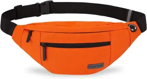 MAXTOP Large Crossbody Fanny Pack with 4-Zipper Pockets,Gifts for Enjoy Sports Festival Workout Traveling Running Casual Hands-Free Wallets Waist Pack Phone Bag Carrying All Phones