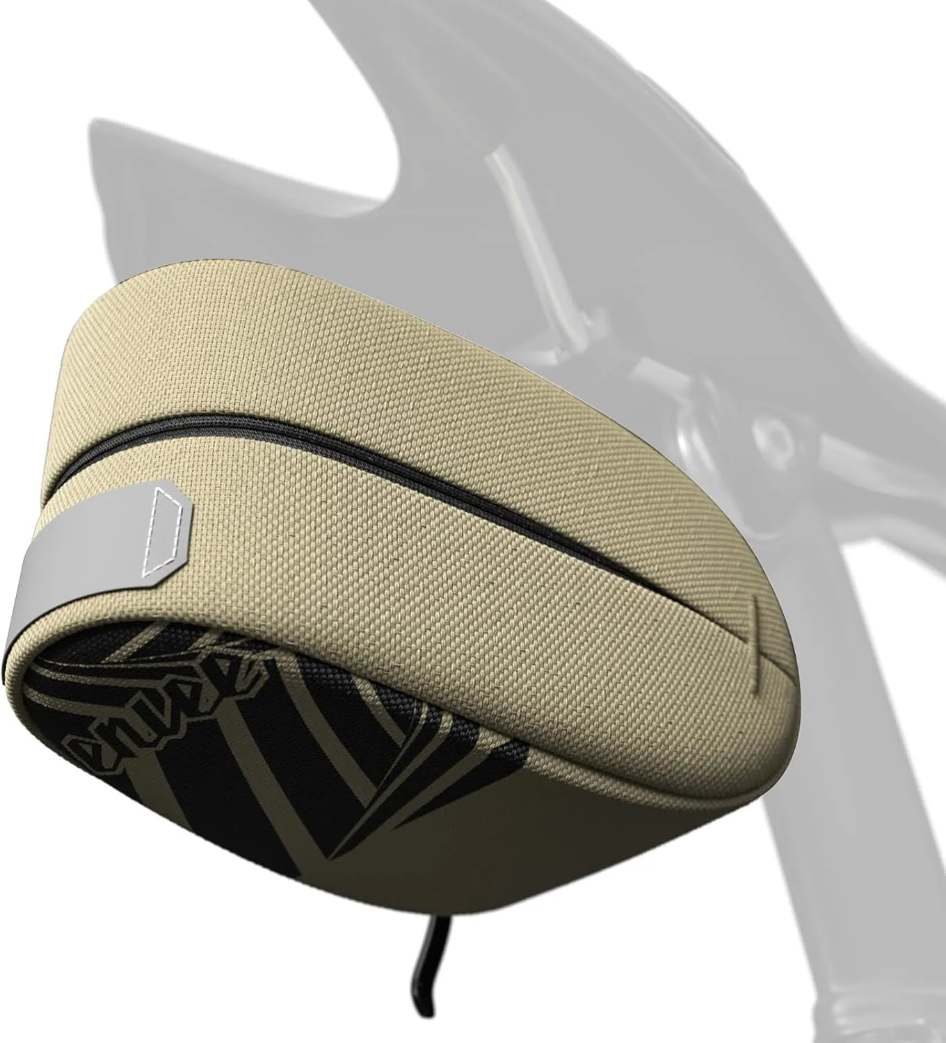 MEGHNA Bike Seat Bag Small Under Saddle Bag Storage Pouch Waterproof Bag Cycling Pack Universal Fit 0.5 L Capacity Lightweight for Mountain Bike Road Bike Gravel Bike (Grey)