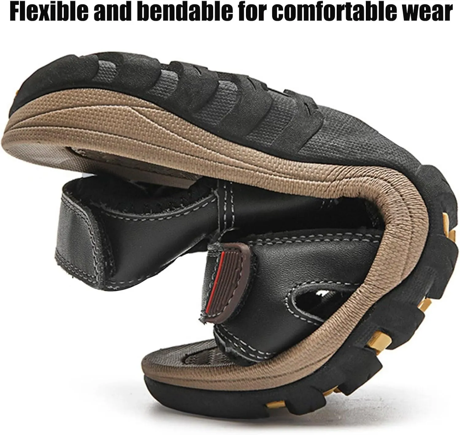 Men's Hiking Sandals Open Toe Outdoor Fisherman Sandals Sport Sandals Beach Shoes Waterproof Trekking Walking Sandals
