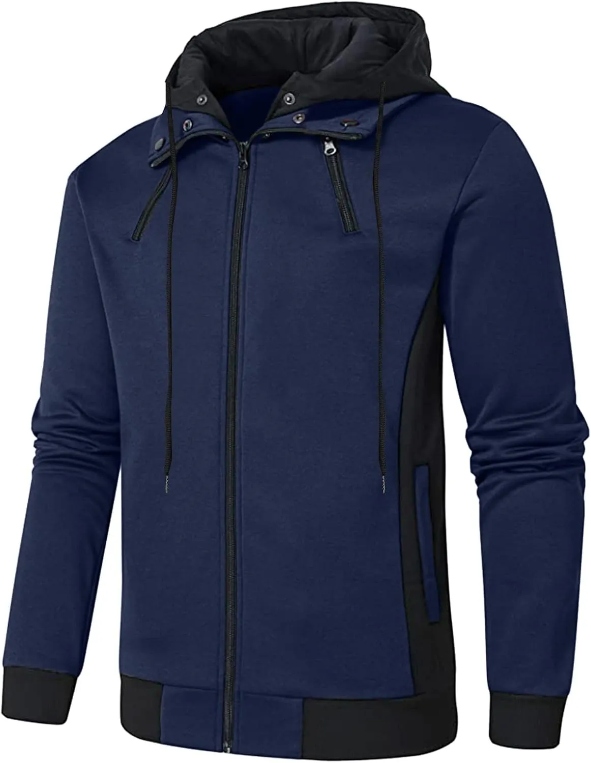 Men's Hooded Shirts Long Sleeve Lightweight Novelty Tops with Hood Athletic Stylish Regular Fit Pullover
