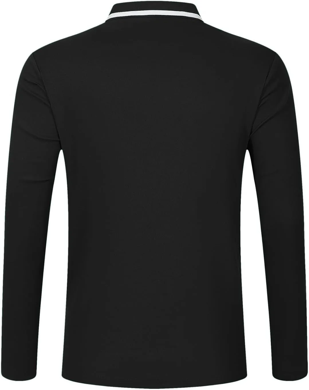 Men's Polo Shirts Long Sleeve Men's Fashion Loose Lapel Buttons Lapel T Shirt Tops Men's Regular-fit Jersey Tennis