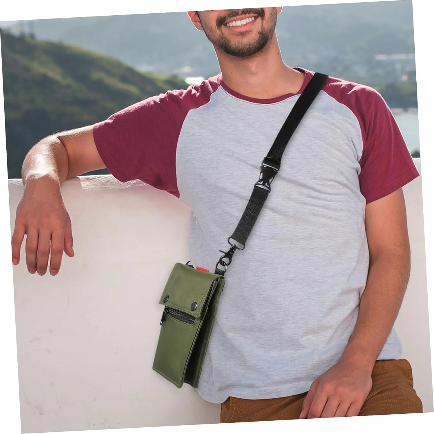 Messenger Bag Travel Pouches Bag Small Neck Pouches for Travel Multifunctional Phone Bag Travel