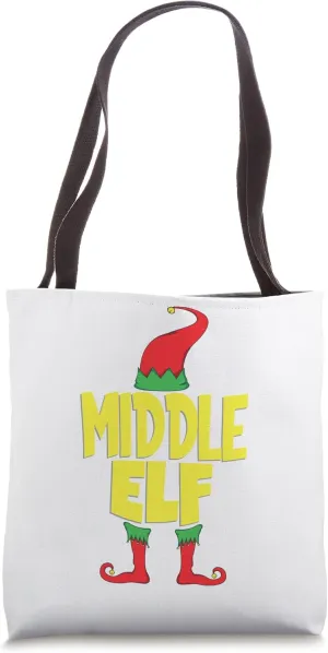 Middle Elf White Handbag, Middle Sibling Funny Christmas Tote Bag